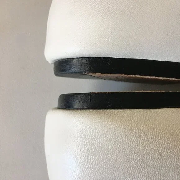 VALENTINO Leather "Love Latch" Cage Ankle Strap Ballet Flats - ITALIAN SIZE 38 - Picture 9 of 13